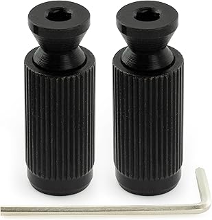 Musiclily Pro 7mmスタッドミリ規格と10mm アンカー セットエレキギタートレモロブリッジ用 ブラック 2個