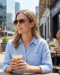 Cyxus Polarized Aviator Sunglasses for Men Women Driving, TAC UV400 Lens Anti Glare, Non Slip Comfort Sun Glasses 1048