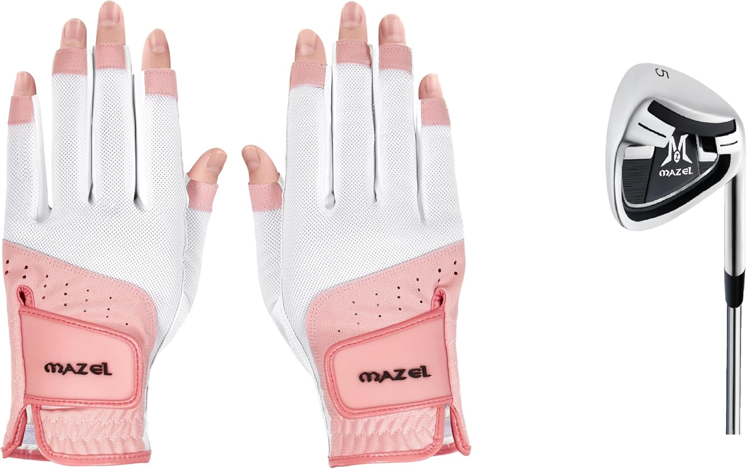 MAZEL Golf Iron Clubs & Women's Golf Gloves,Bundle of 2