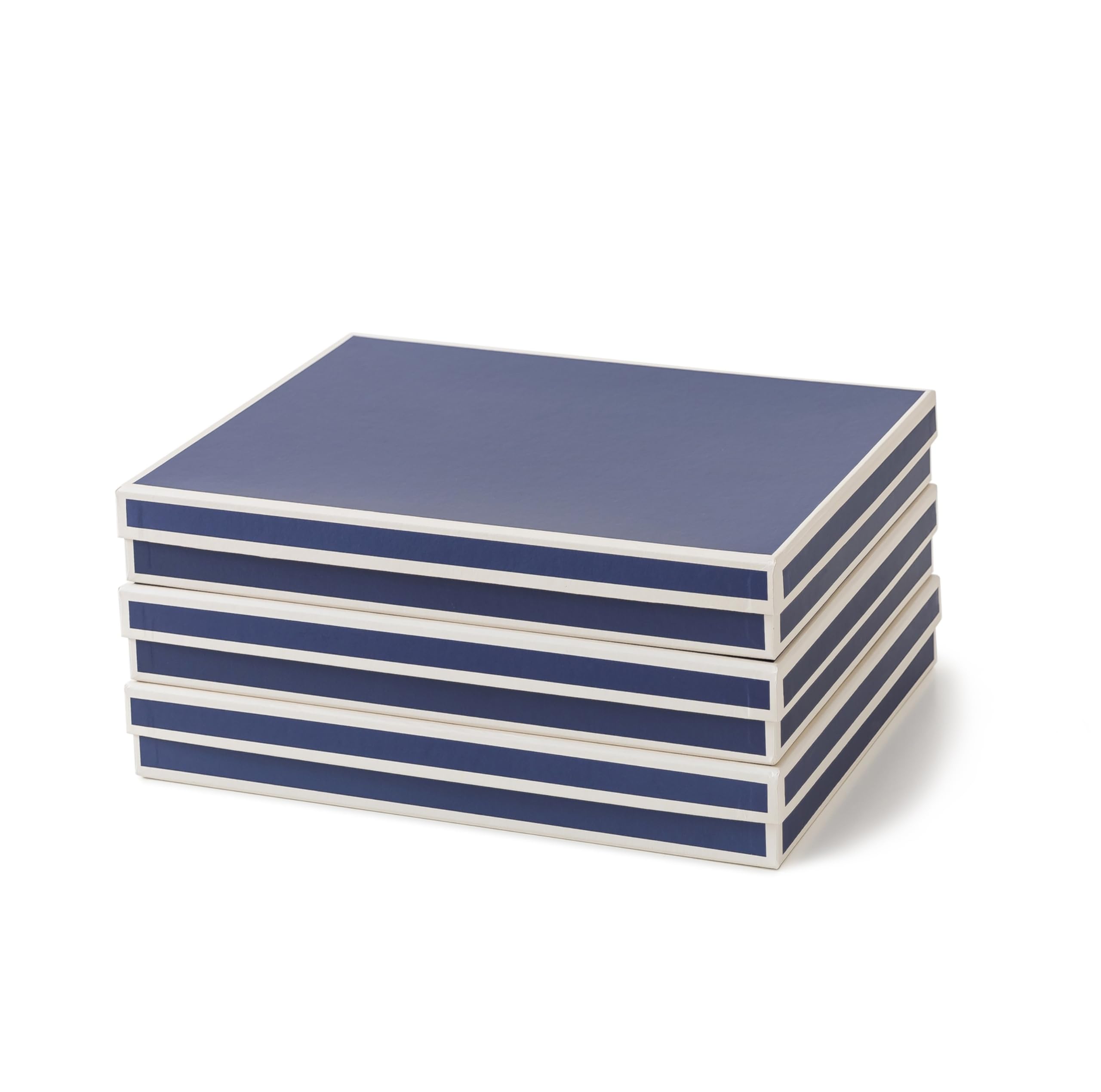 Soul & Lane Lot de 3 boîtes de rangement de documents (33,5 x 24,9 x 4,6 cm), organiseur polyvalent pour photos et loisirs créatifs pour la maison et le bureau, rangement en carton empilable pour