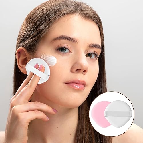 Miniatura 6 de 8 esponjas de maquillaje acolchadas para mezclar aire soplos de maquillaje para base, lágrimas en polvo, esponja coreana, baja absorción, base de