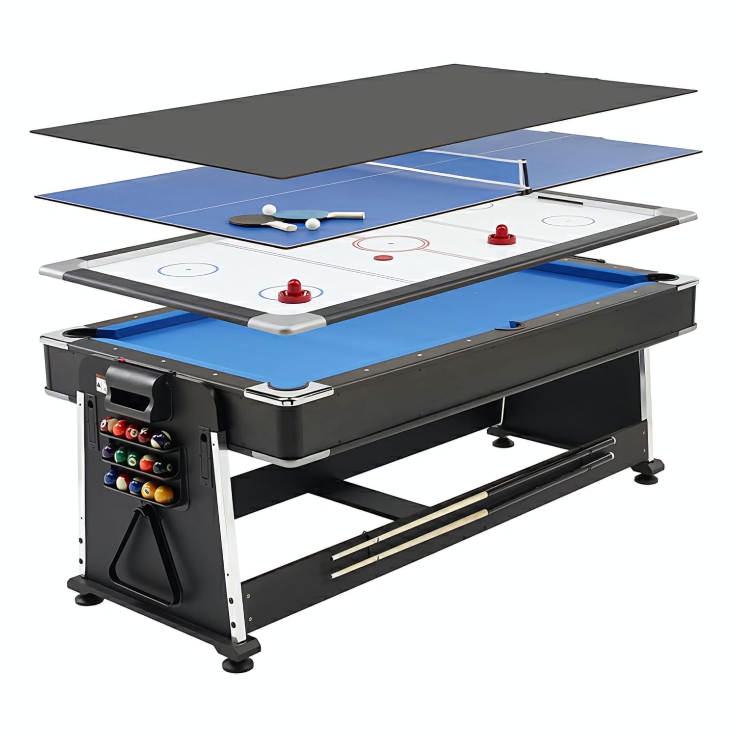 RUP Modern 4 in 1 Multi Functional Pool Table with Air Hockey, Table Tennis and Dinning Table, 7ft for Adult and Kids - Review, Price and Buying Guide