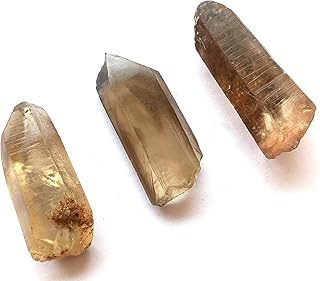 WholesaleGem | Natural 1 PC Large Smokey Quartz Crystal Point (1.2" - 2.2") Rough Natural Smoky Wand Specimen | Awakens and Stimulates Chakra