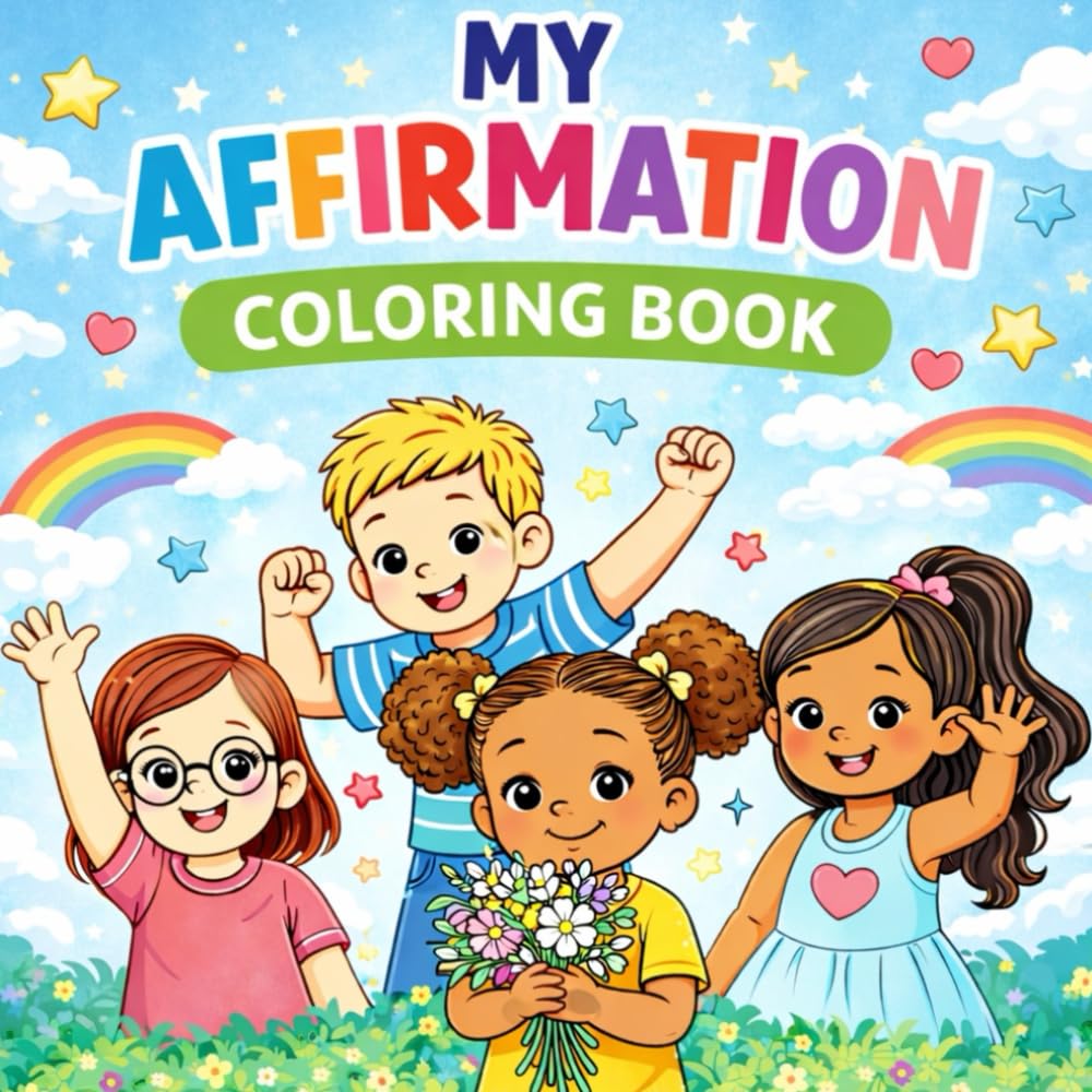 My Affirmation Coloring Book: Positive Words for Confidence, Feelings & Self-Love