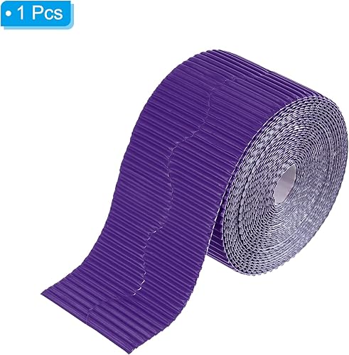 Vista 34 de PATIKIL Borde para tablón de anuncios de 3.9 pulgadas x 49.2 pies, papel corrugado festoneado para decoración de aula, tableros de póster de corcho