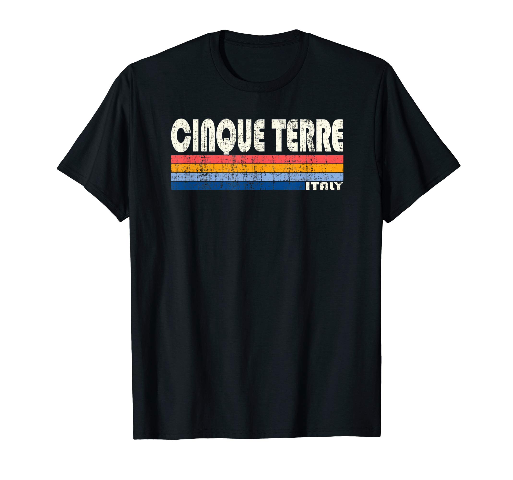 Trendy Retro 70's 80's Style ClothingVintage 70s 80s Style Cinque Terre, Italy T-ShirtOEKO-TEX STANDARD 100