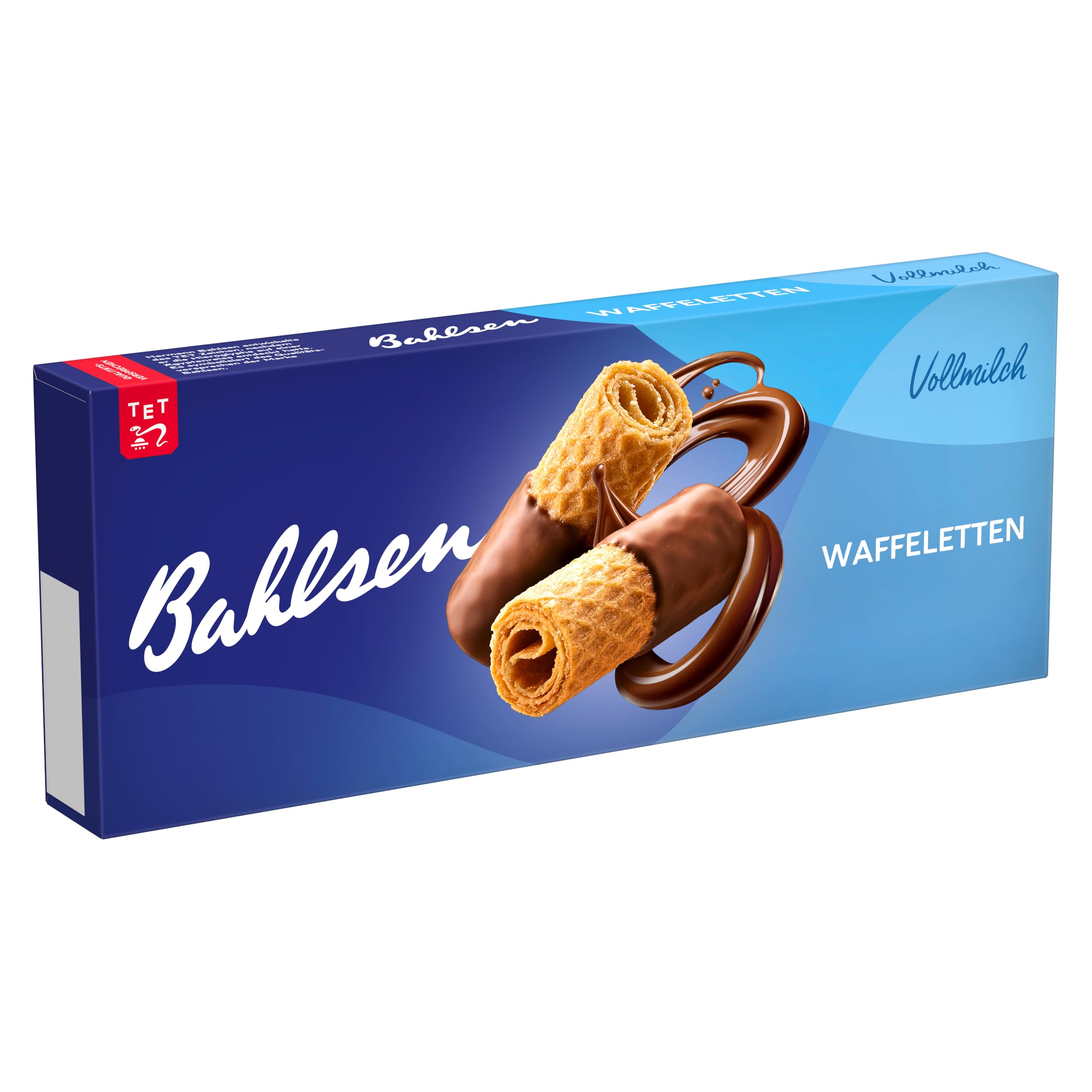 Bahlsen Waffeletten Vollmilch - 1er Pack - Hauchdünnes Waffelgebäck mit Vollmilchschokolade (1 x 100 g)