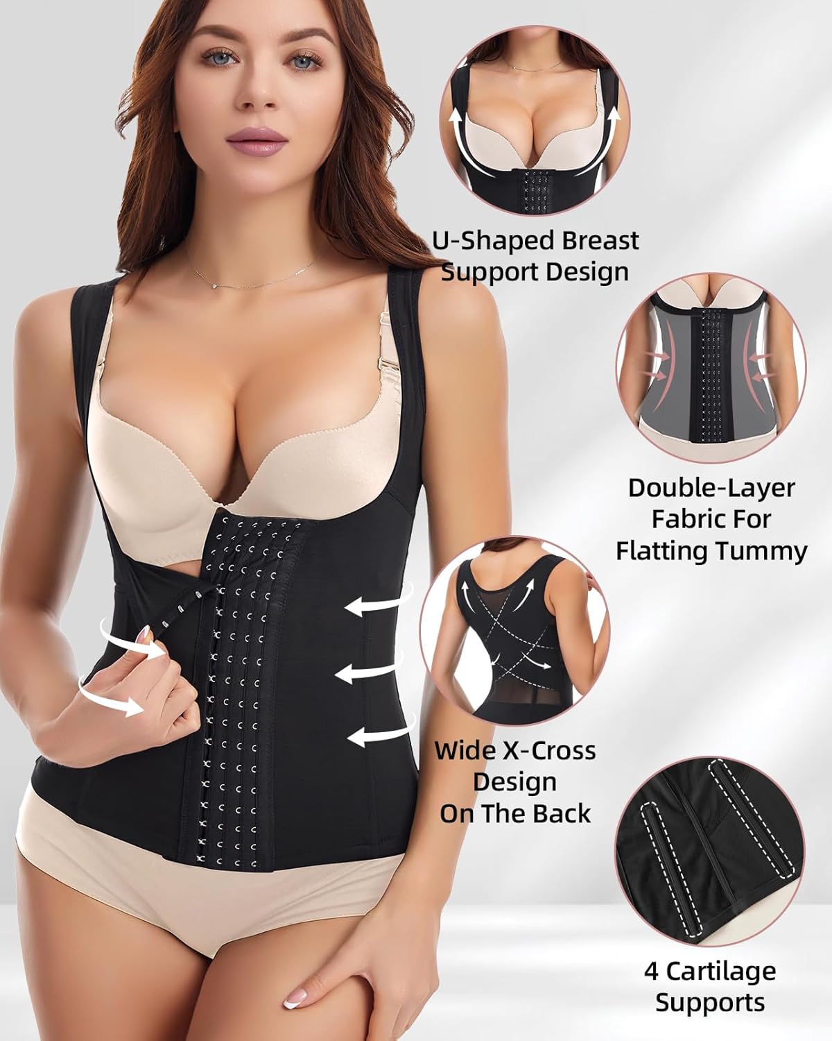 Shapewear Tummy Control Waist Cincher Breathable Corset Shapewear for Women Shaping Girdles for Waist and Abdomen - Image 3