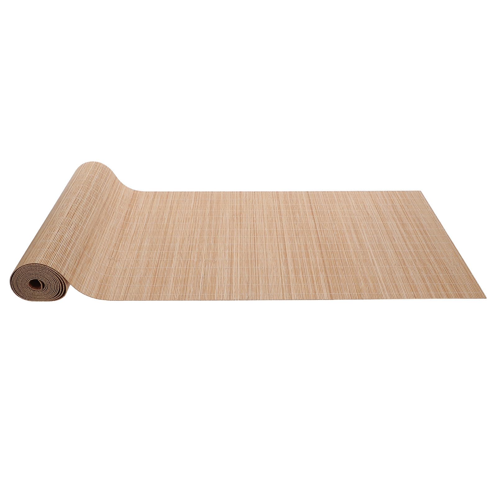 Chemin de table bambou naturel 30 cm kaki napperon de table découpable d&eacute;coratif