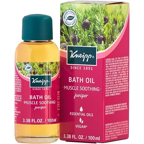 Kneipp Juniper Herbal Bath Oil, Muscle Smoothing, 3.38 fl. oz.