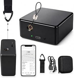 VBT Linear Encoder Device, Velocity Tracker for Weightlifting | ±1mm Detection Accuracy, Speed and Power Tracking, 50-Hour Runtime for Squats, Vertical Jumps and Powerlifting Training