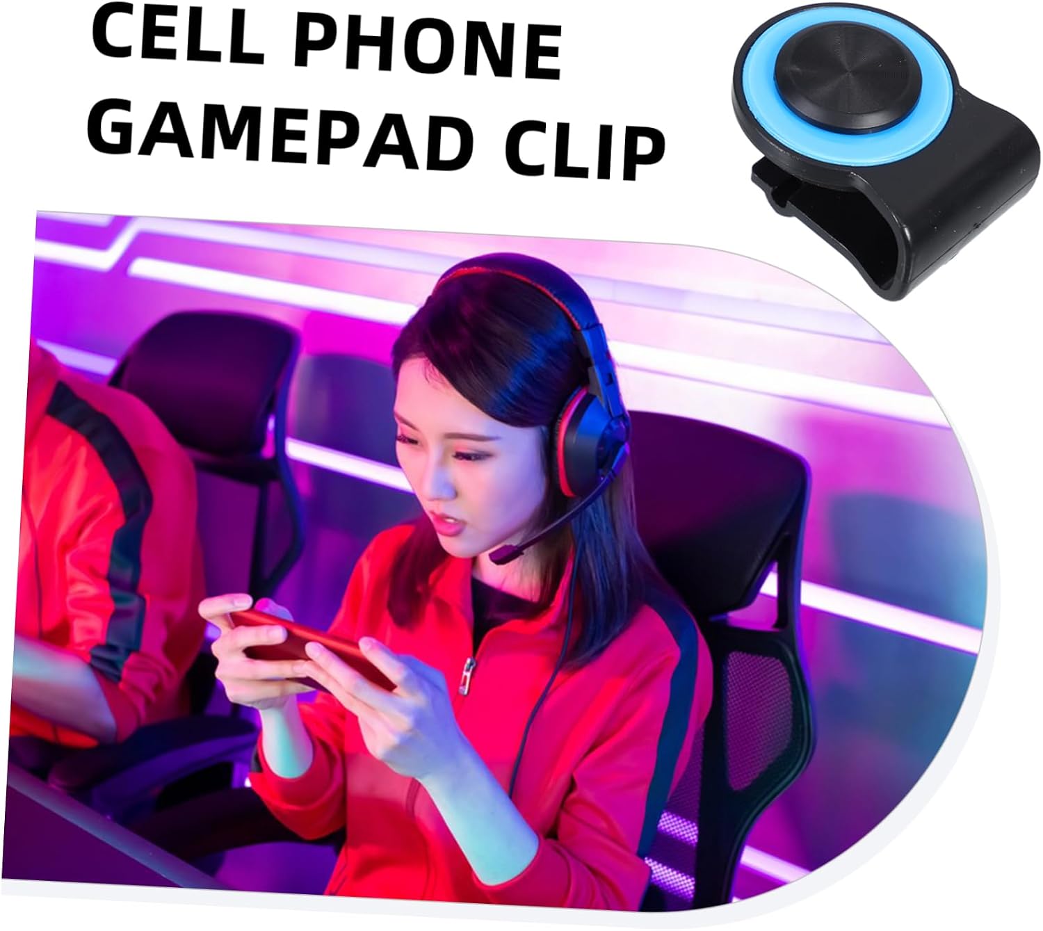 jojofuny Plastic High Sensitivity Mobile Game Controller Trigger Clip for Smartphones Gaming Accessory for Enhanced Control and Precision Mobile Games