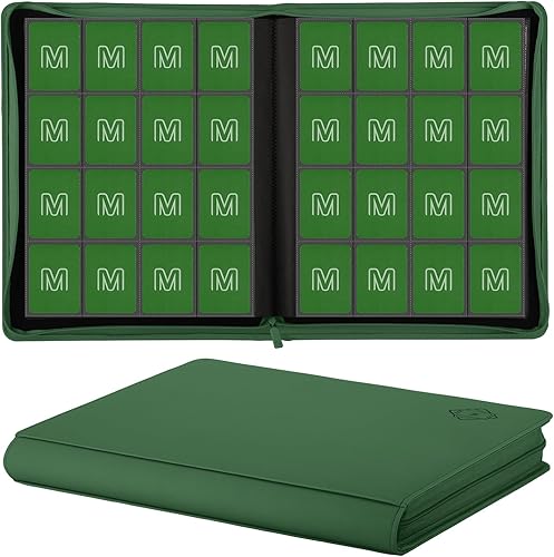 Miniatura 36 de Carpeta de Tarjetas Premium de 16 Bolsillos, Carpeta de Tarjetas de Intercambio Sostiene hasta 1000+ Tarjetas Álbum de Colección de Tarjetas 12