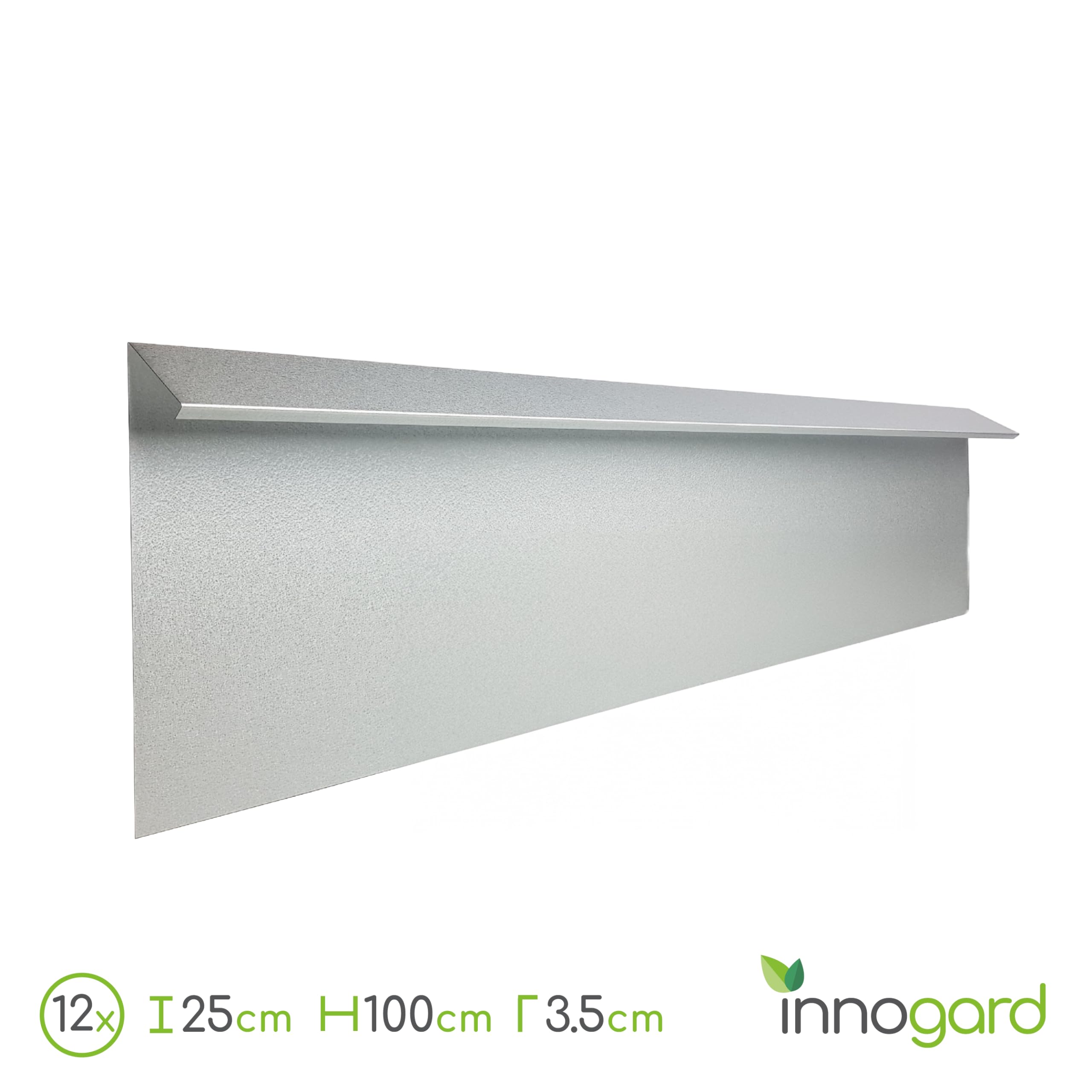 innogard S7050-013- recinto per lumache a L 16 Pezzi, zincato a Caldo, 1x connettore 270°, 5X Angolo 90°, 10x Pannello Laterale 1 m