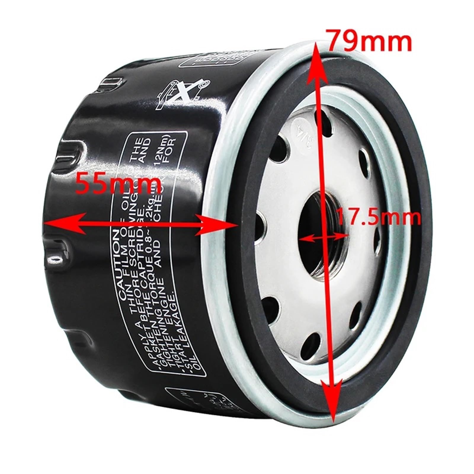 Motocyklowe Filtr 1/2/4/6 szt. Filtr oleju motocyklowego pasuje do BMW F650 700 750 800 K1200 1300 1600 R1200 900 S1000 HP2 4 C600 Filtr oleju(6 pcs)