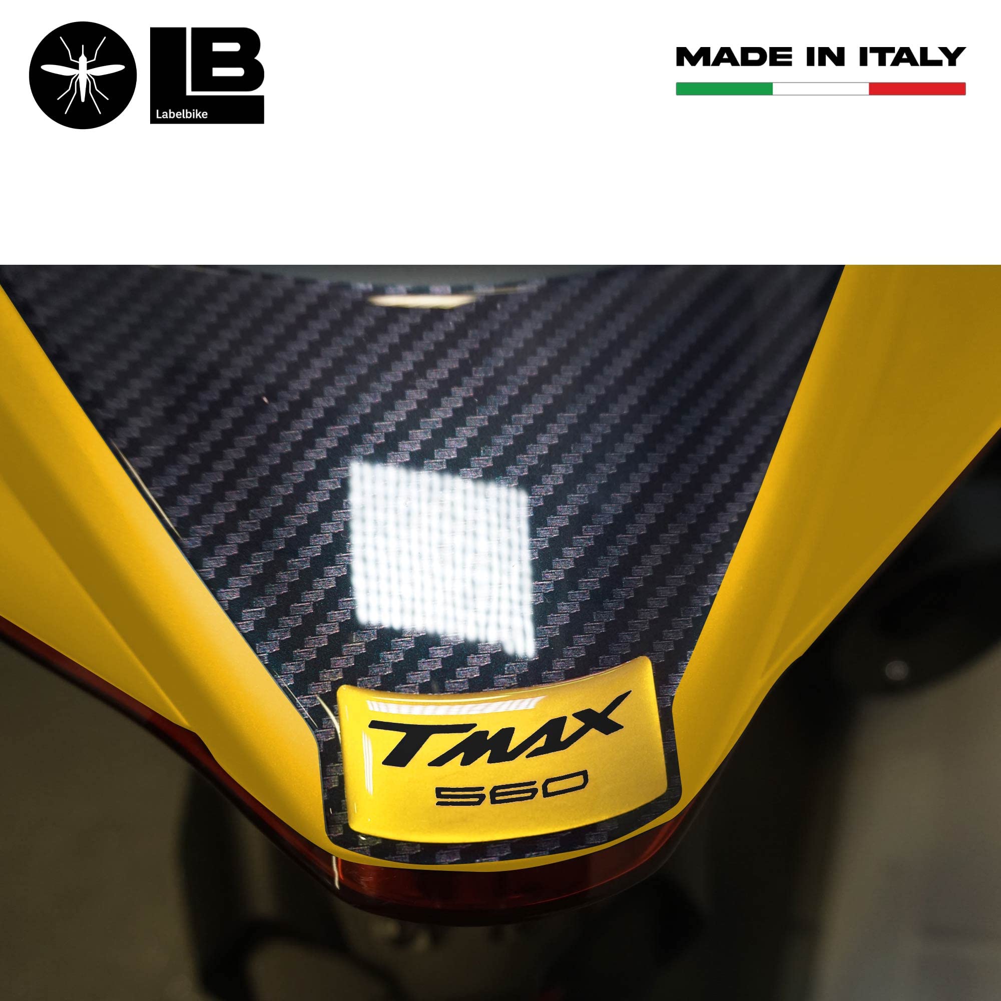 Labelbike 3D Harz Aufkleber Für Yamaha Tmax (2022-2024) – Heckeckenschutz, Kratzfest & Wasserdicht, Made In Italy