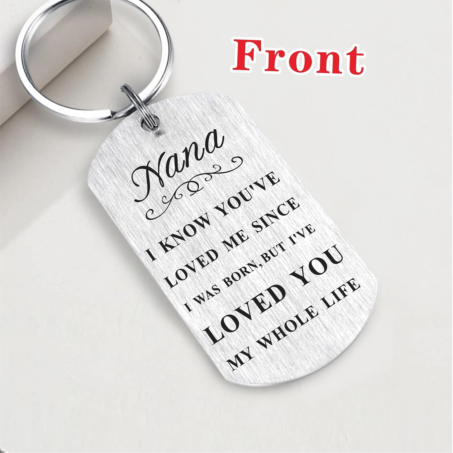 Resdink Nana Keychain Gifts for Women, Remember I Love You Nana Birthday Mothers Day Christmas Keychain Present from Grandchildren Grandkids - Image 3