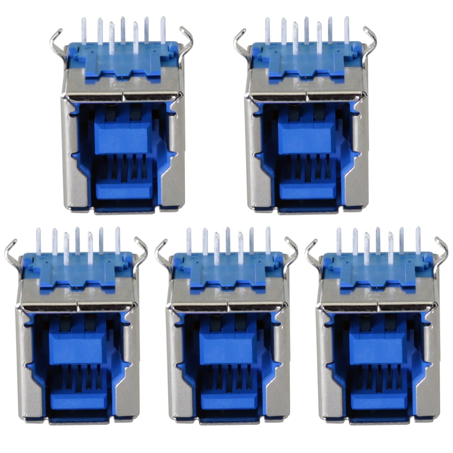 Connecteur USB 3.0 type B de précision à 9 broches pour circuits imprimés de scanner
