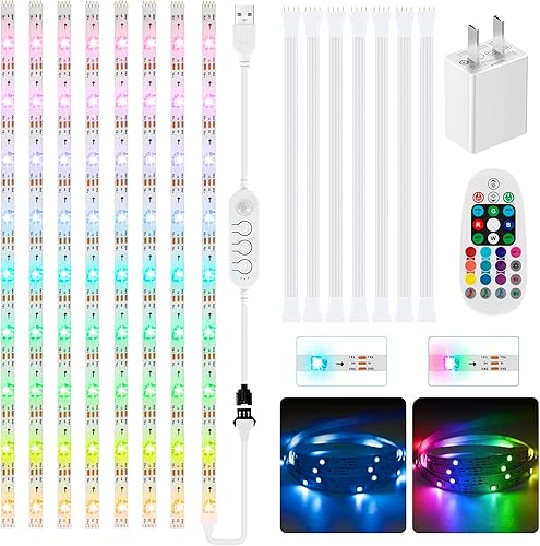 Luces activadas por movimiento para debajo del gabinete, tira de luces LED con sensor de movimiento de 13.1 ft con control remoto, tira de luces