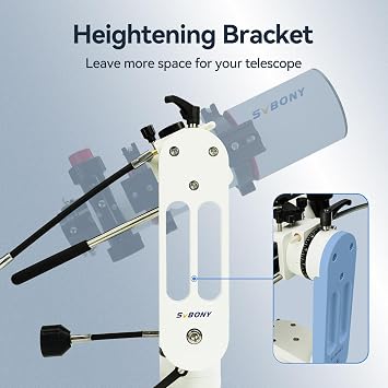 SVBONY SV225 Alt-Azimuth Mount, Load-Bearing 10kg, Adjustable Angle Mount | CNC Structure, Telescope Altazimuth, Fine Adjustment Shift, Variable Speed Gear, Telescope Accessories, Simple Operation