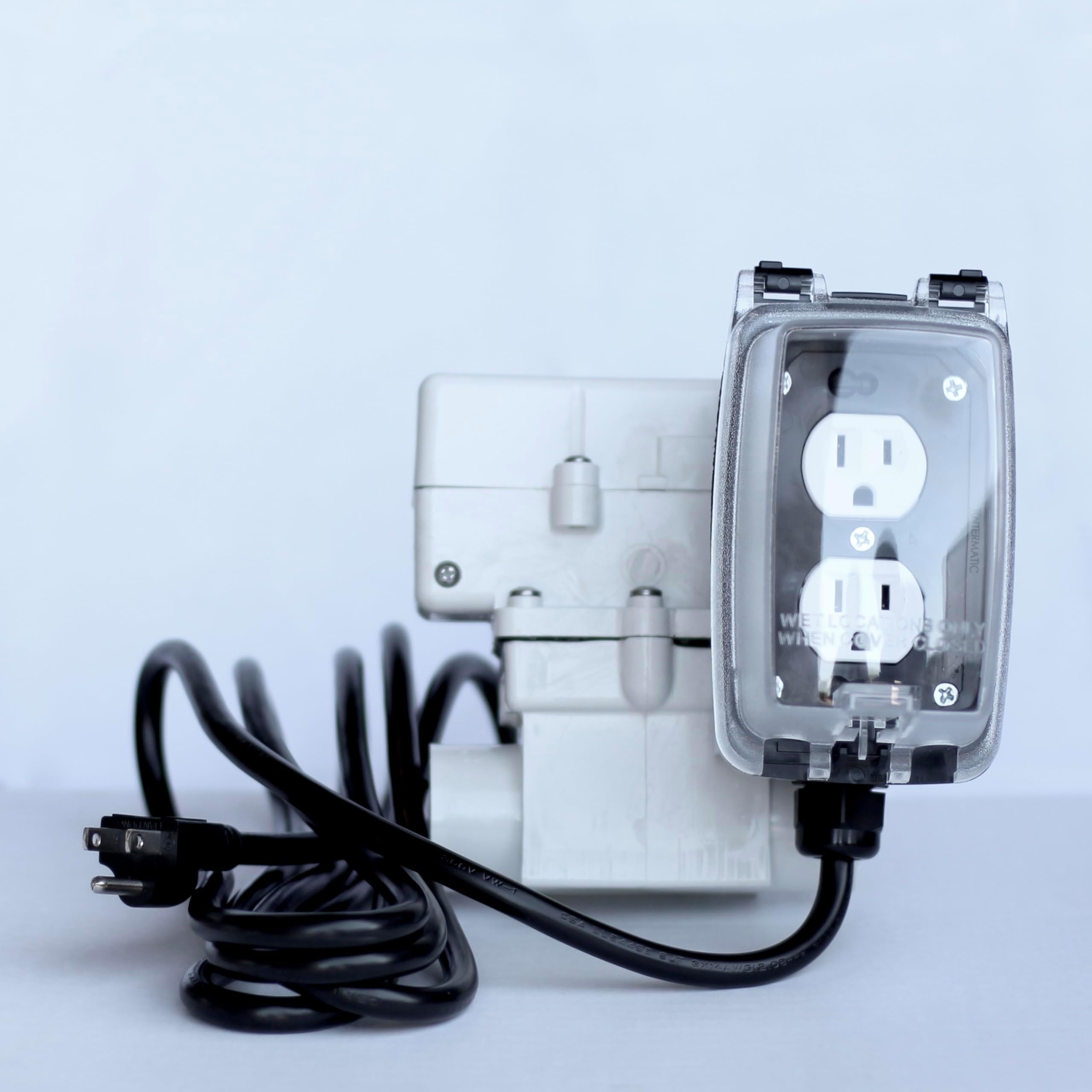 FLOW SWITCH, Grid Controls 1"" M210 Flow Switch with electrical box, dual receptacle and cord, Chemical Dosing Control, For Pump, 57-F1-2200-010