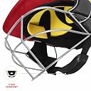 DSC Avenger PRO Premium Cricket Helmet for Men & Boys (Fixed Spring Steel Grill | Back Support Strap | Neck Guard |Lightweight| Sizes: Medium (Red) gallery image