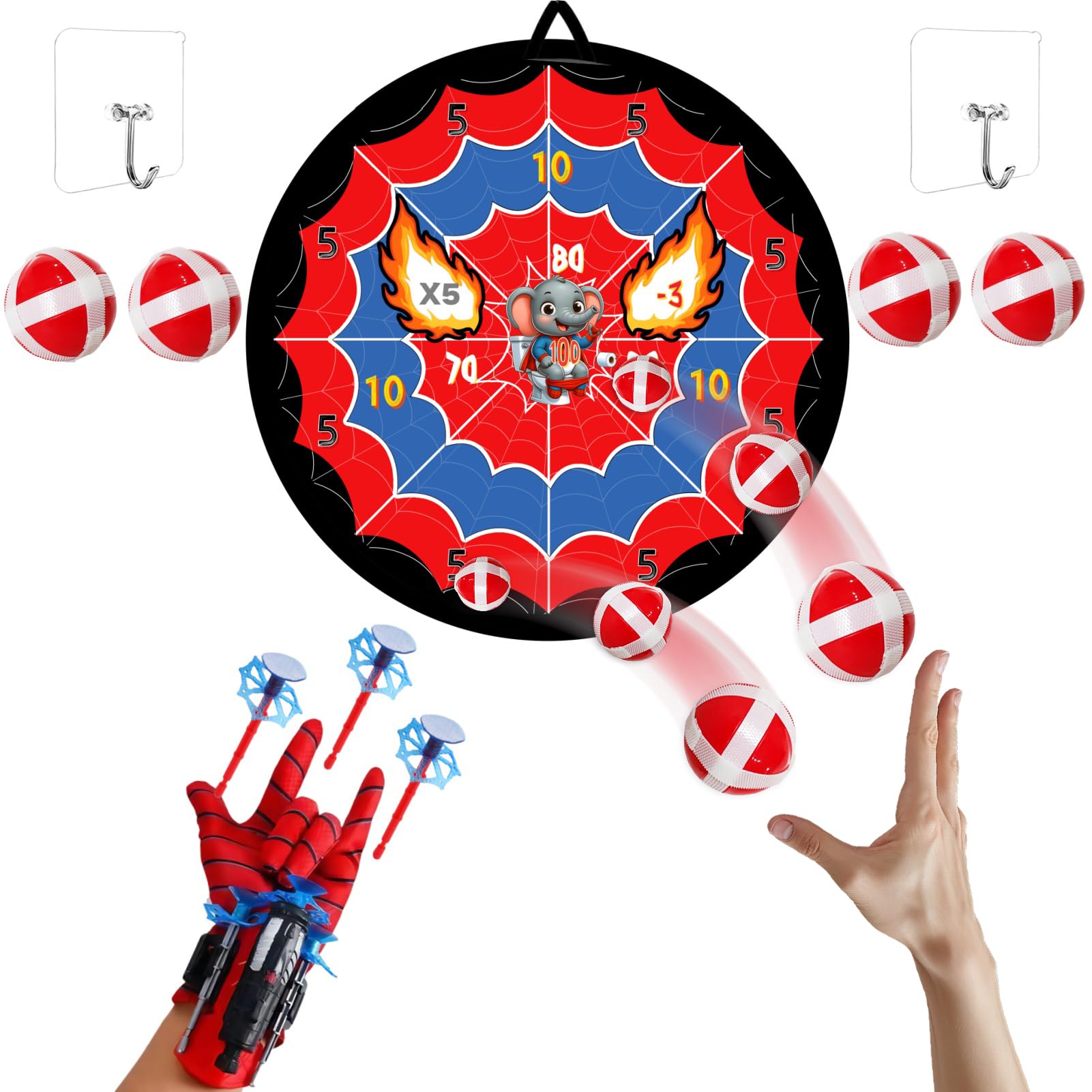 FJQZDBDSA Spiders Web Shooter ?Spider Toys for Boys 4-6?Boys 6-8 Years Old?Wrist Toys, Birthday Party Presents