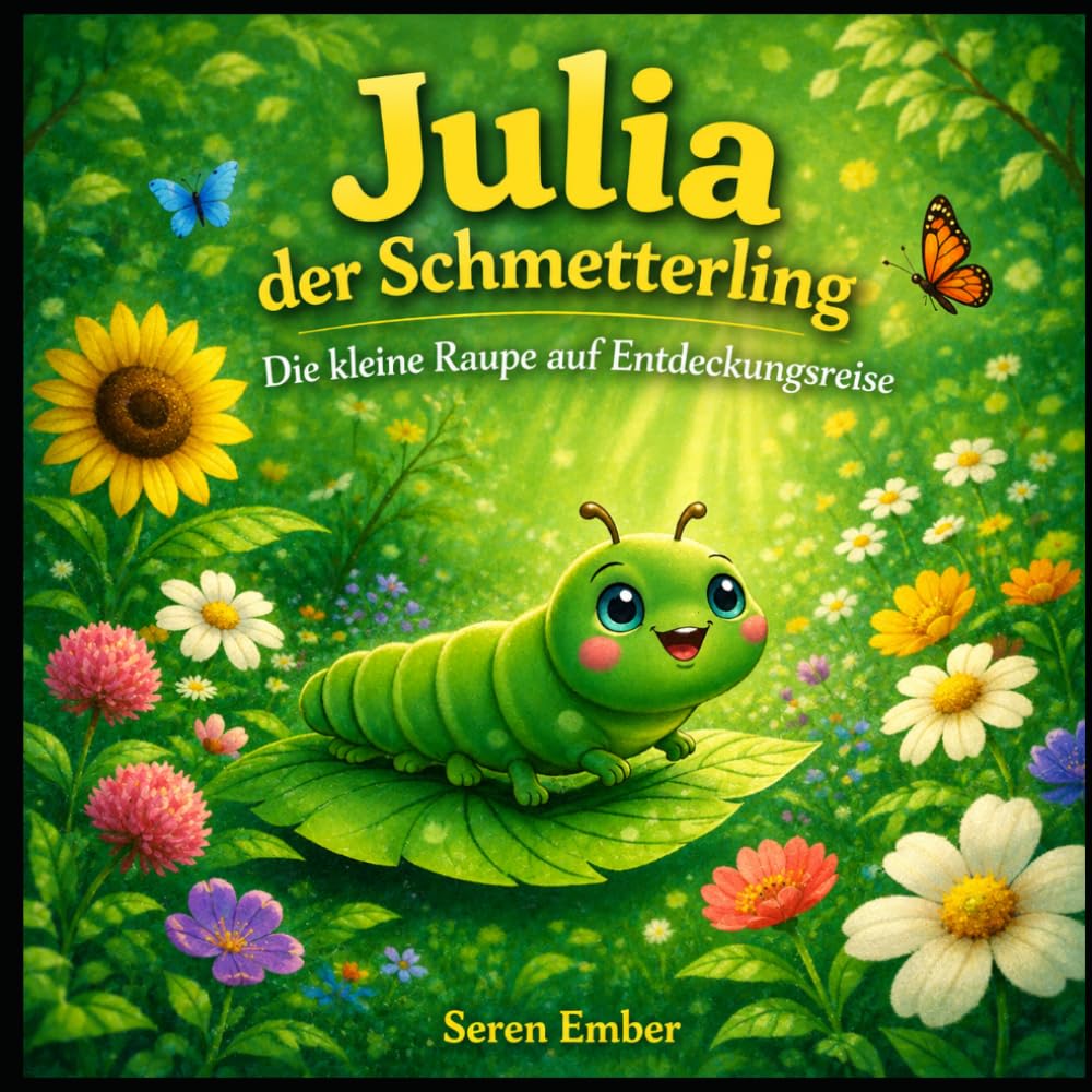 Julia der Schmetterling: Die kleine Raupe auf Entdeckungsreise