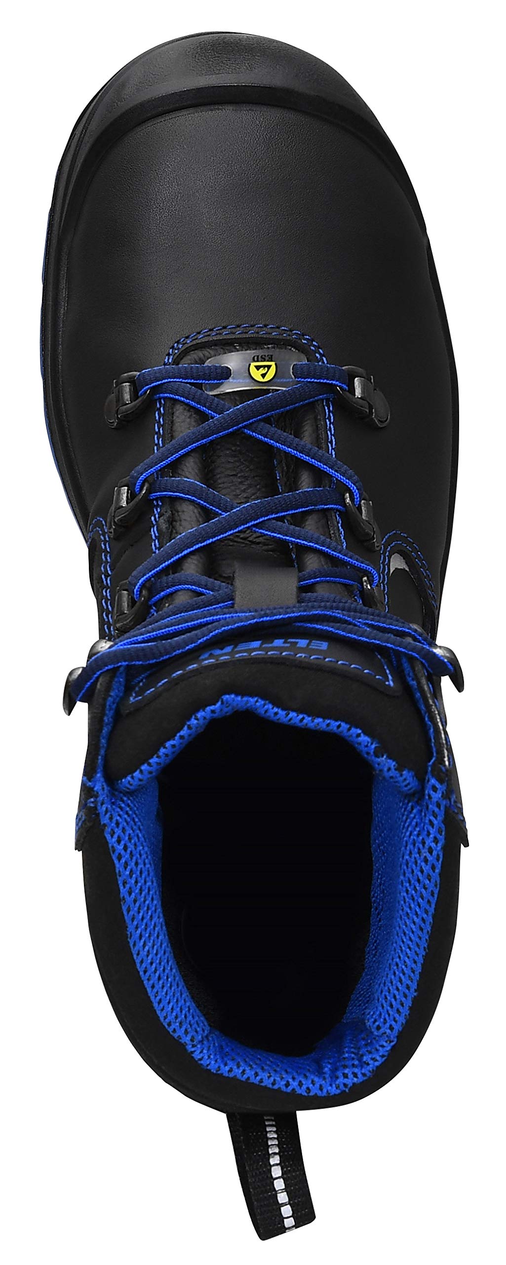 ELTEN LENA black-blue Mid ESD S3 | Sicherheitsschuhe für Damen & Herren, Stahlkappe, leicht, atmungsaktiv, Gr. 36