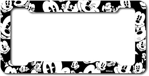 Miniatura 2 de CHROMA 42563 - Marco de plástico con cabezas de emoji de Mickey Mouse de Disney, 1 paquete, blanco y negro