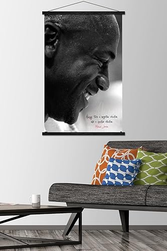 Miniatura 2 de Trends International Michael Jordan - Póster de pared Always Positive, 22.37 x 34.00 pulgadas, paquete de impresión y colgador negro