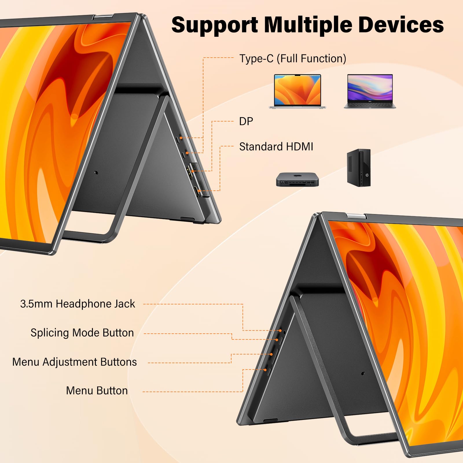 Innoview デュアルモバイルディスプレイ　18インチ2K Amazon.co.jp: InnoView 18インチ 2K 100Hz デュアルポータブル