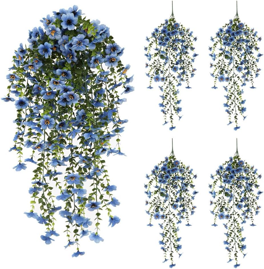 Best Artificial Hanging Plants for Your Home 87 VRB Dec 2 Pcs Artificial Daisy Greenery Hanging Fern Plants Vines...