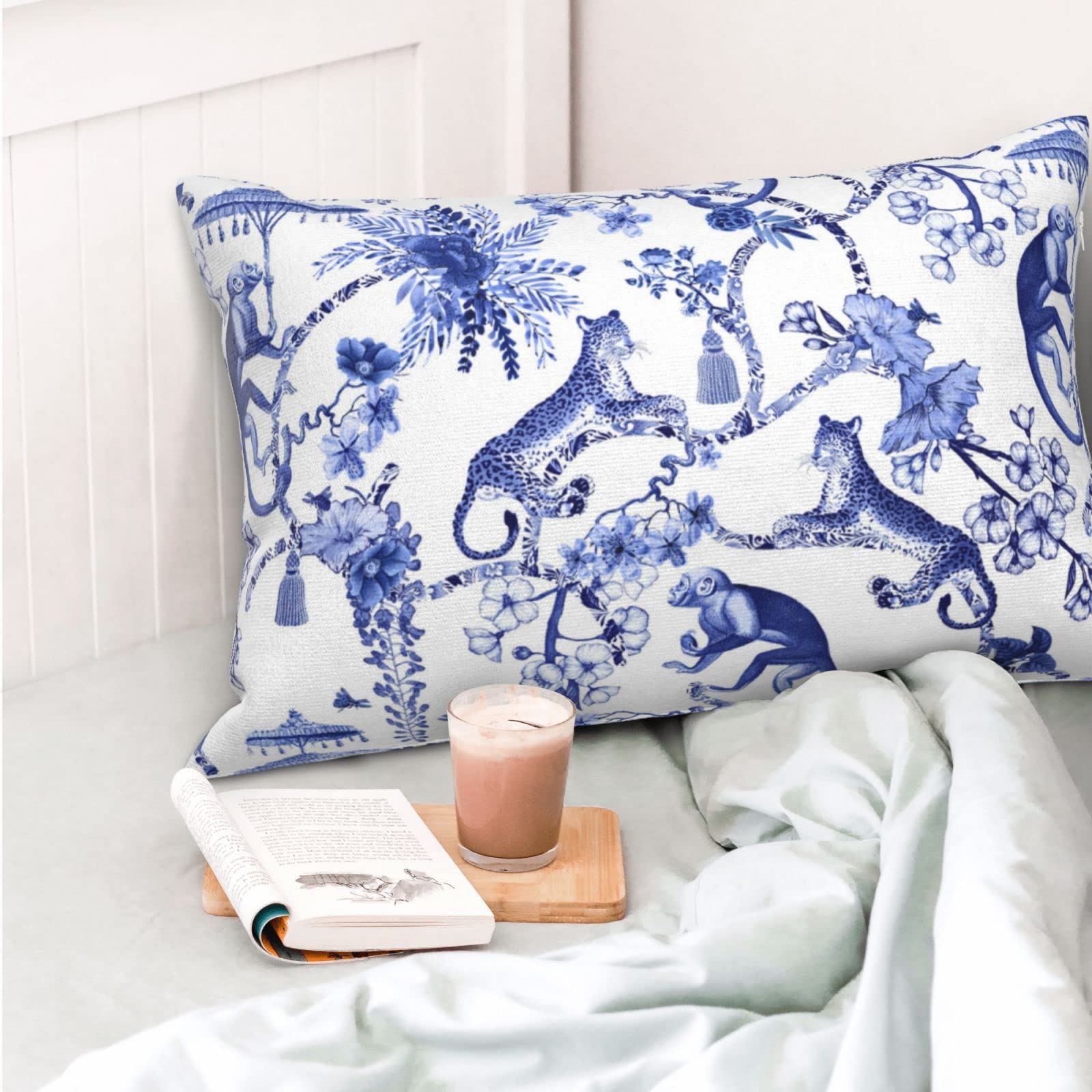 Amazon.com: Chinoiserie Pillow Cover - Jungle, Coastal Grandma