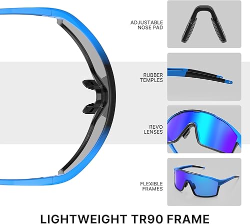 Miniatura 3 de Gafas de sol deportivas polarizadas para hombres, mujeres, jóvenes, béisbol, correr, conducir, golf