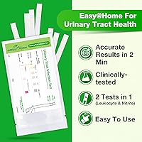 Vista 2 de Easy@Home 10 Bolsas Individuales de Tiras de Prueba para Infección de Tracto Urinario FSA Elegibles, Kit de Prueba de Orina UTI para Análisis