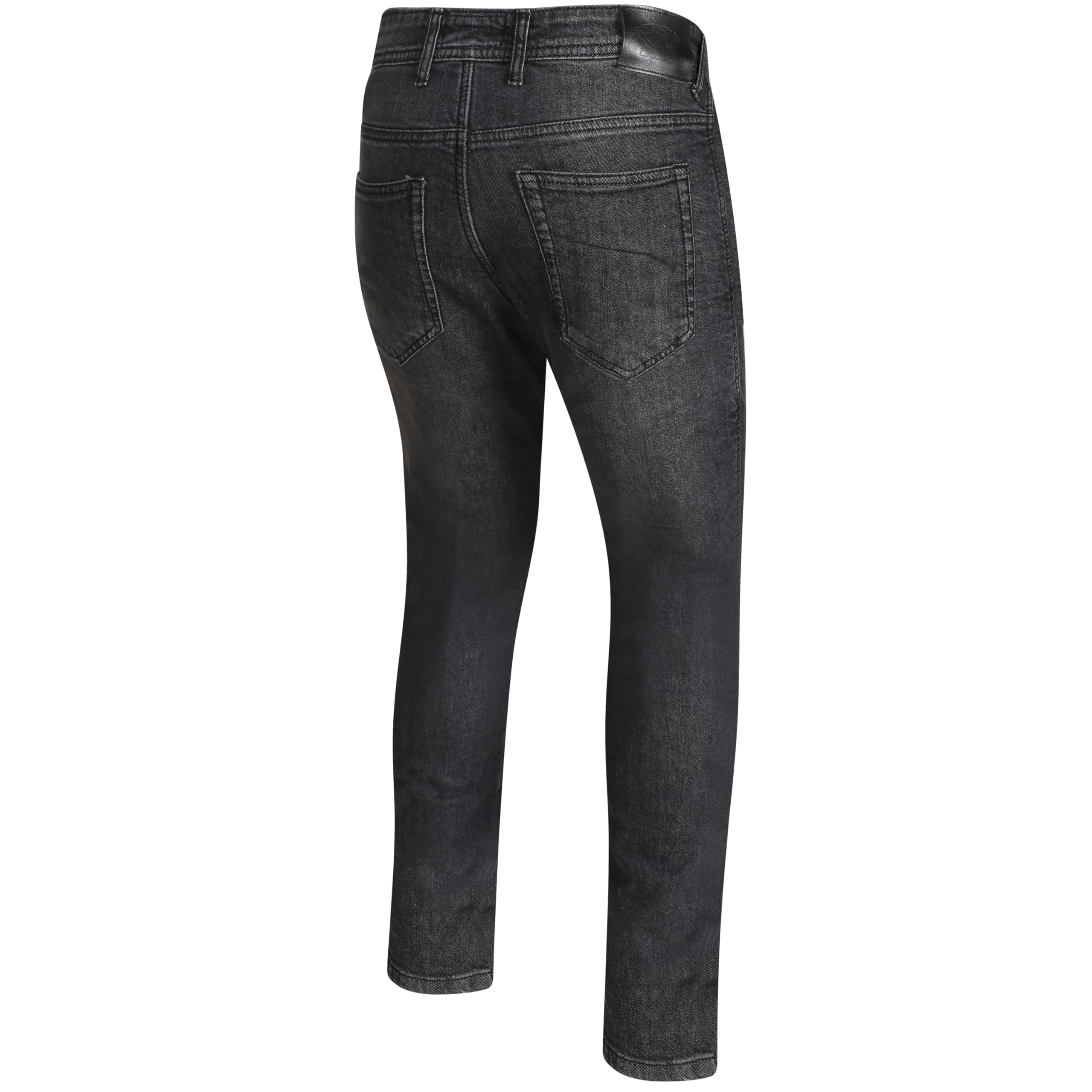 STORM Jeans da Moto Uomo Biker Rinforzato con Protezione CE Certificata Kevlar Pantaloni Motorcycle Eagle Denim con Armature