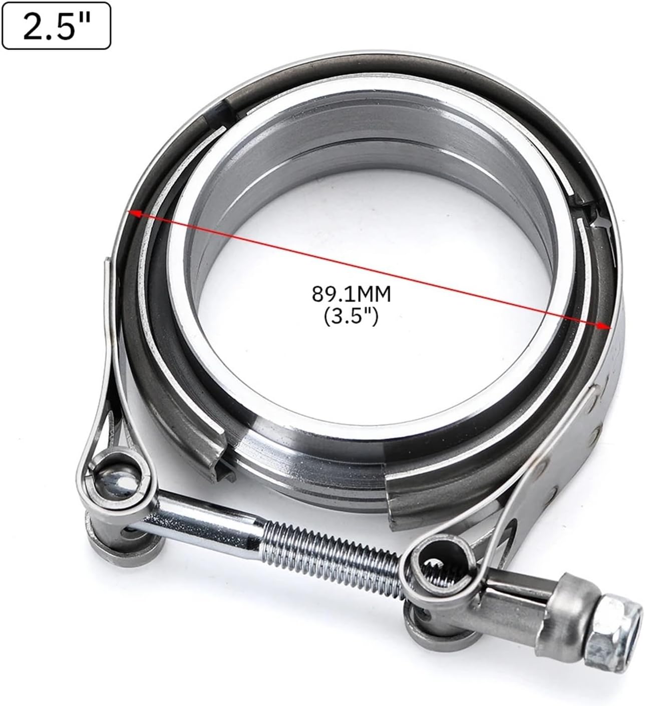 V Band Exhaust Clamps 2.5 inch 3 inch 63mm 76mm Exhaust Male And Female Vband Clamps V-Band Muffler Clamps(2.5)