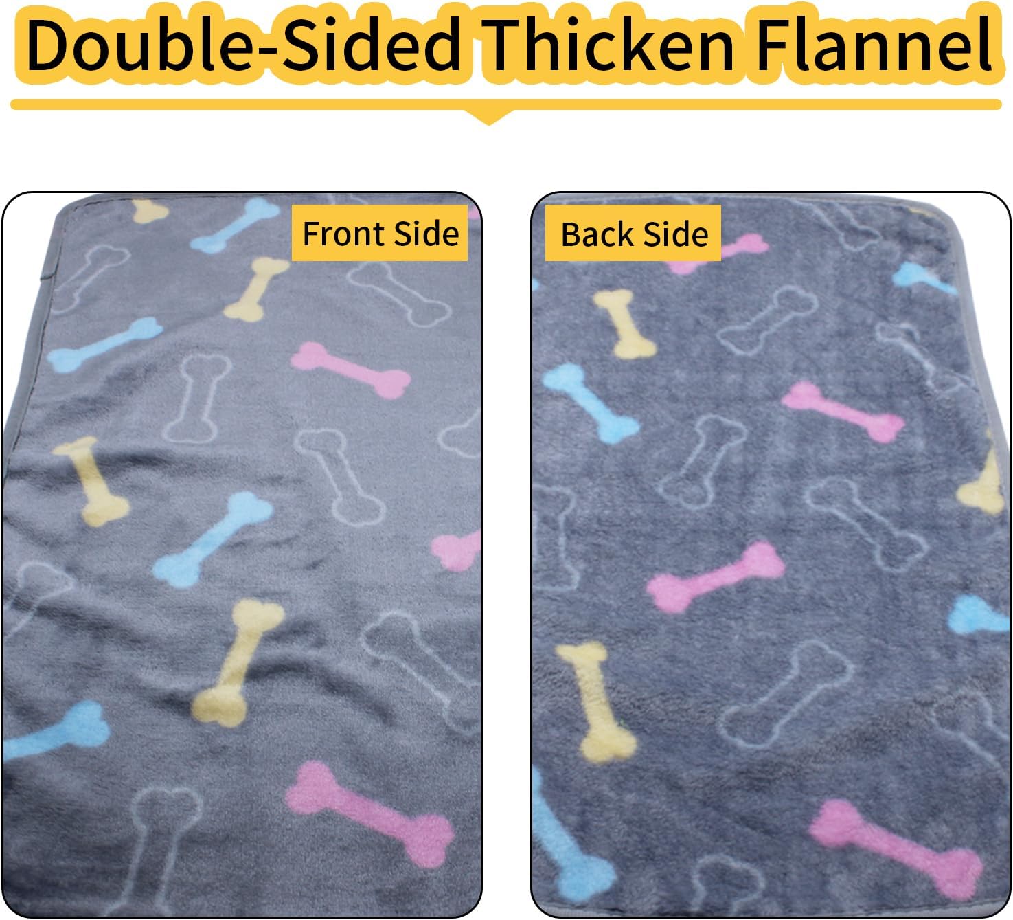 review 1 Pack 3 Dog Blanket for Small Dogs, Super Soft Fluffy Premium Fleece Dogs Cats Pads, Pet Blanket Flannel Throw for Dog Bed & Couch, S(23x16 in)