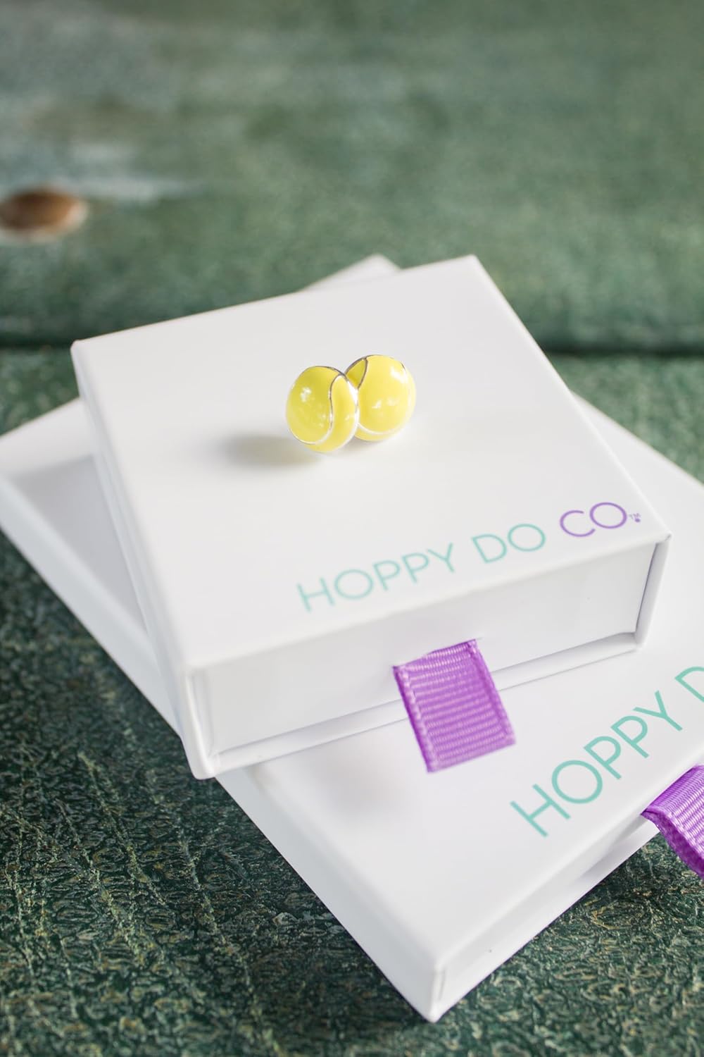 Tennis Ball Stud Earrings | Enamel Tennis Jewelry Gift for Women Players, Moms & Fans - Image 4