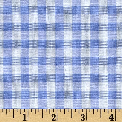 Richcheck 60" Gingham Check 14" Azul, Tela por yarda