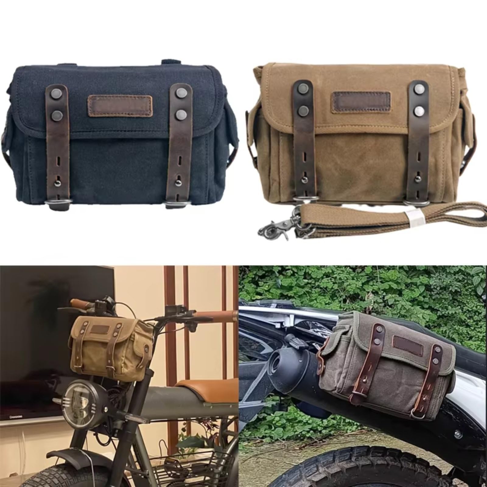 Sella Per Moto Borsa Da Per Viaggio Attrezzatura Da Equitazione Borsa Portaoggetti Staccabile Borsa Per Viaggio Borsa Da Sella Laterale Accessori Universali Valigie Moto(Green)