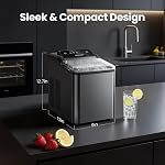 VIBOFROST Nugget Countertop de l'industrie de la glace – Acier inoxydable haut de gamme, glace sonique à croquer, 2000+ Pellets de glace par jour, prêts en 6-10 minutes, auto-nettoyage & Système anti-scale innovant