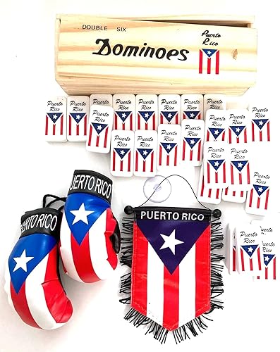 Miniatura 4 de PRK 14 Puerto Rico Double Six Dominoes Regalos Accesorios de Puerto Rico Boricua Accesorios
