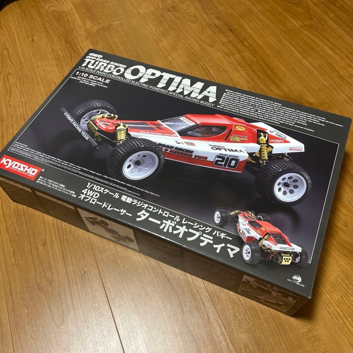 ラジコンカー 京商1⁄10電動4WD オフロードレーサー オプティマ 組立済