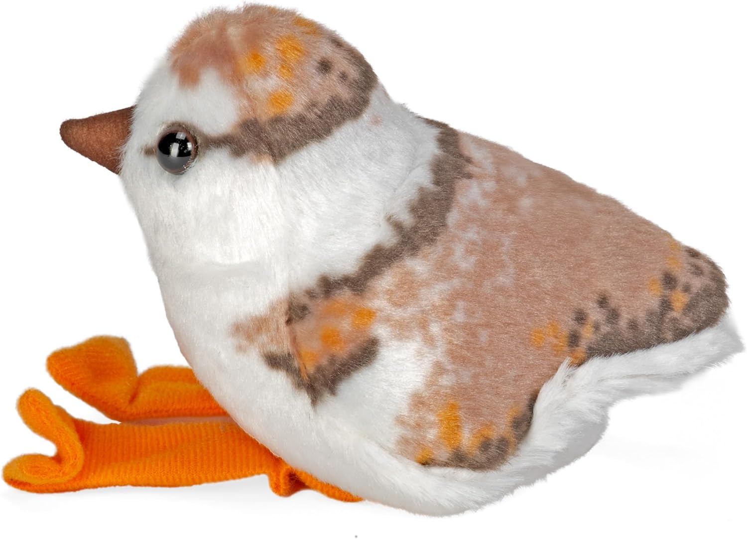 Wild Republic Audubon Birds Piping Plover Chick, Stuffed Animal, 7 Inches, Plush Toy, Fill is Spun Recycled Water Bottles