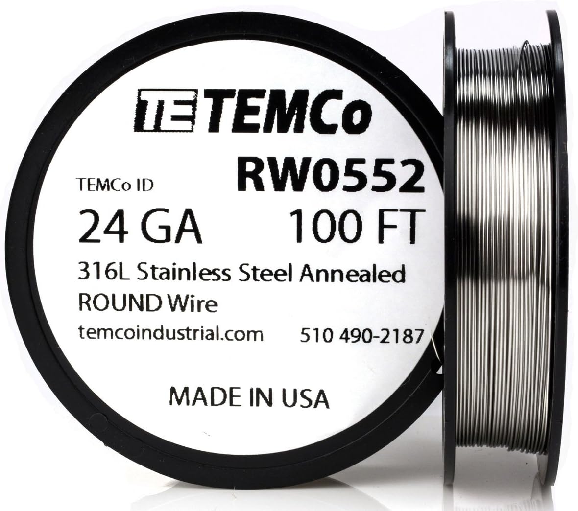 Stainless Steel Wire SS 316L - 24 Gauge 100 FT Non-Resistance AWG ga