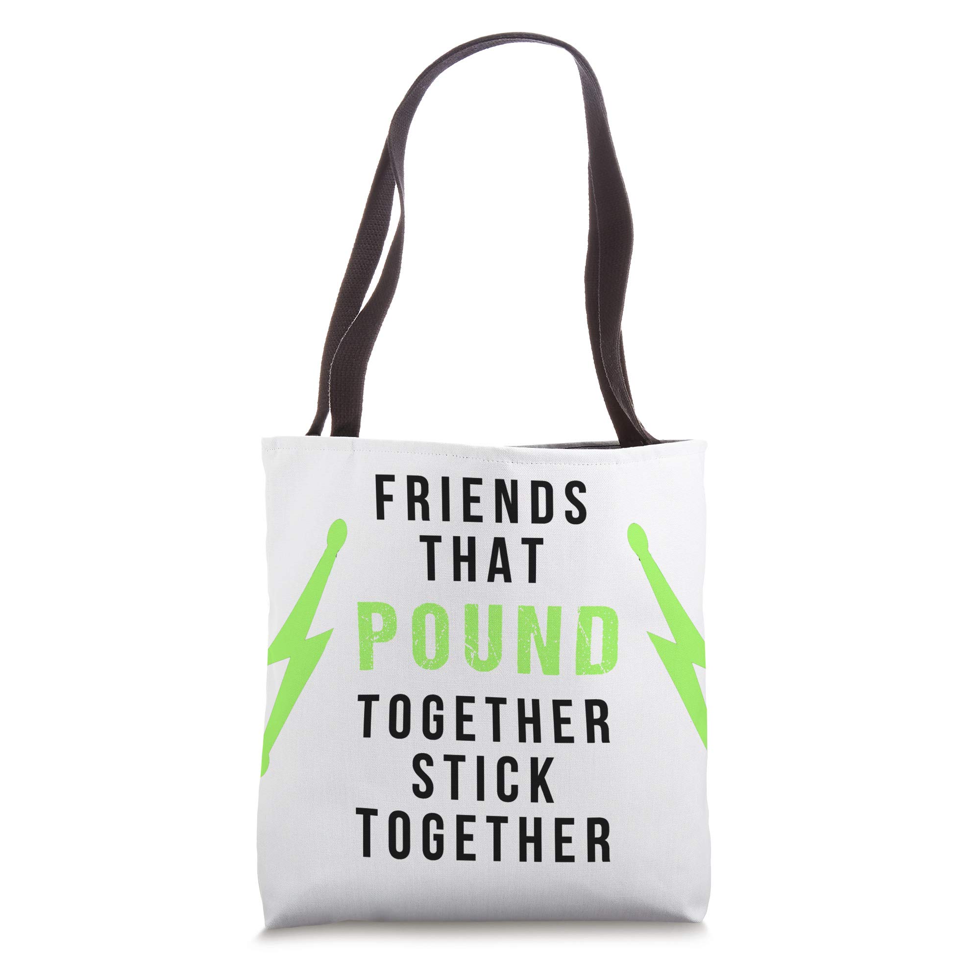 Pound Fitness Friends Pound Together with Lightning Bolts Tote Bag