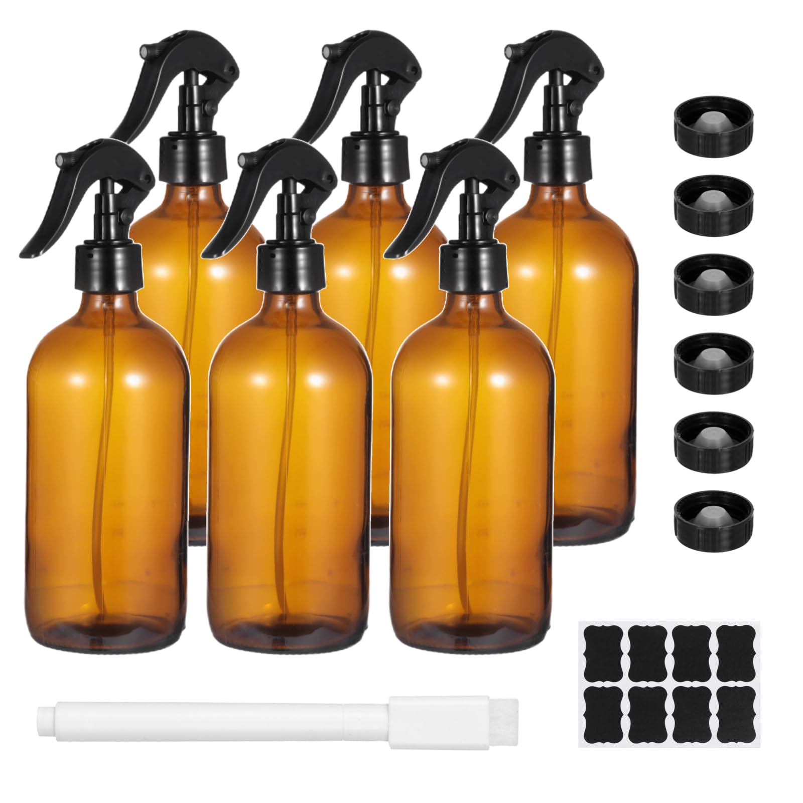 Flacon vaporisateur verre ambré 500ml pour éliminer le plastique jetable