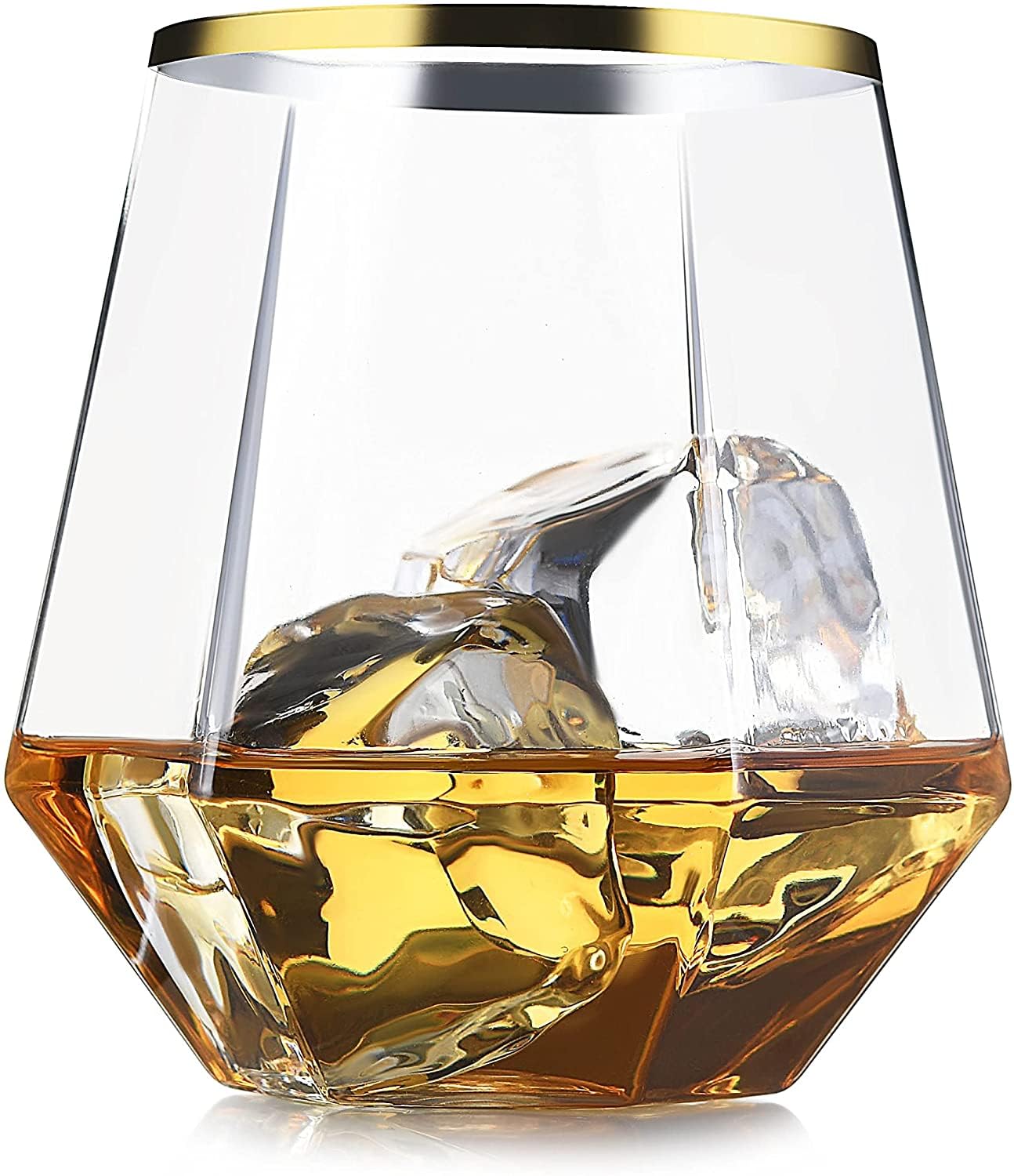 Crystal Whiskey Glasses Set - 6 Premium Tumblers -16